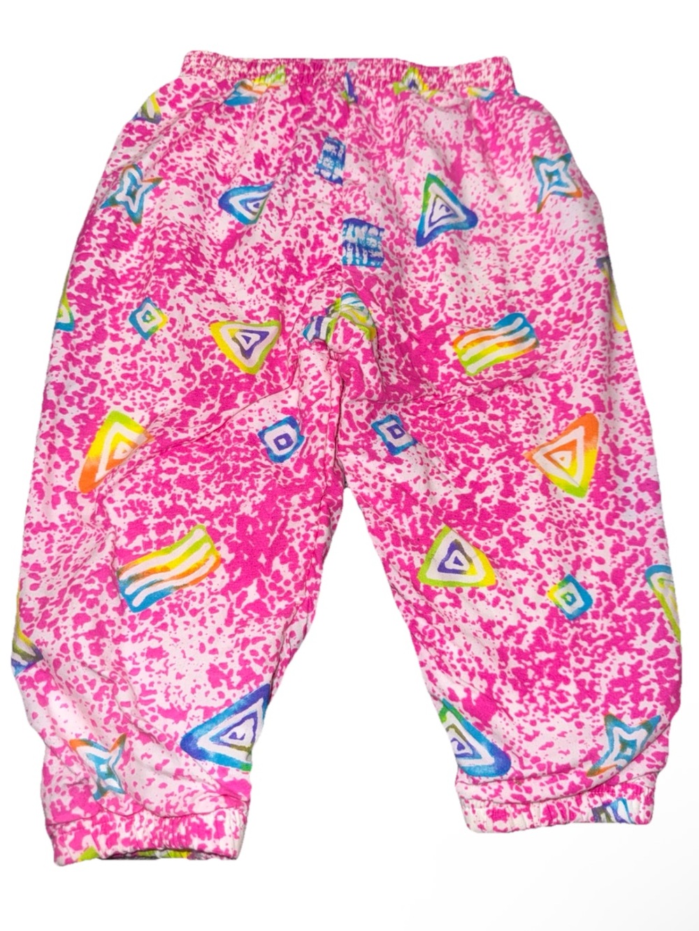 Vintage Retro Neon Parachute Pants Toddler Girls 18 Months